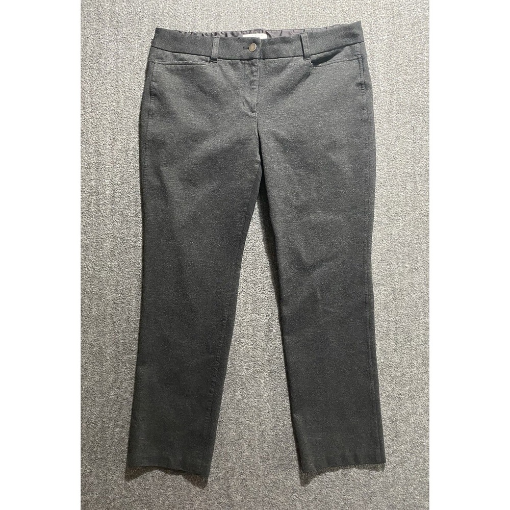 New York & Company Pants Womens Boot Cut Dress Stretch GrayTrouser Size 12